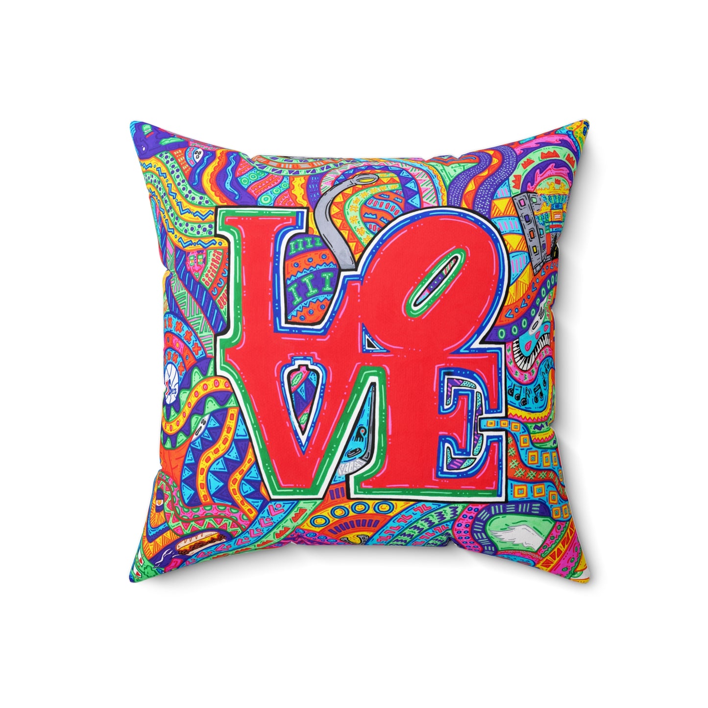 Brotherly Love Square Pillow