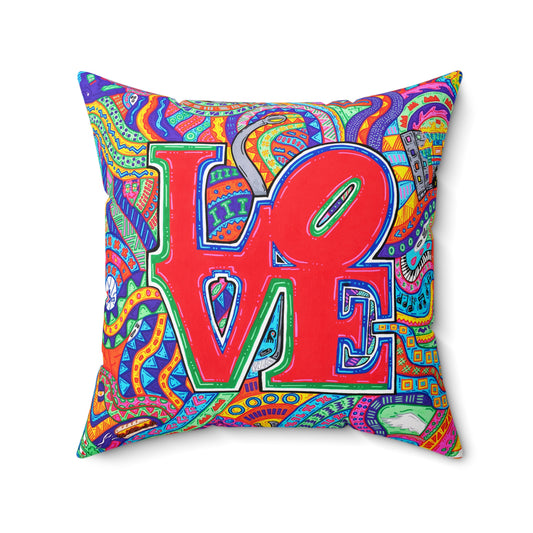 Brotherly Love Square Pillow