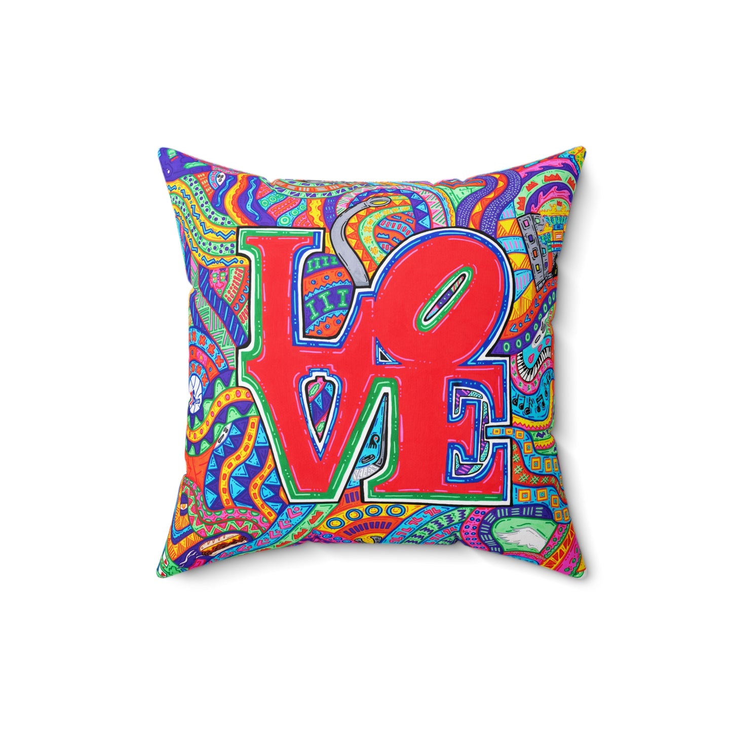 Brotherly Love Square Pillow